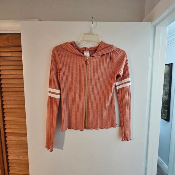 Juniors Rue 21 Zip-Up Cropped Hooded Jacket Size Small - Picture 4 of 5